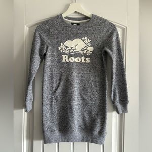 Roots Kids Girls’ Salt & Pepper Sweat Dress. Size M (7/8).